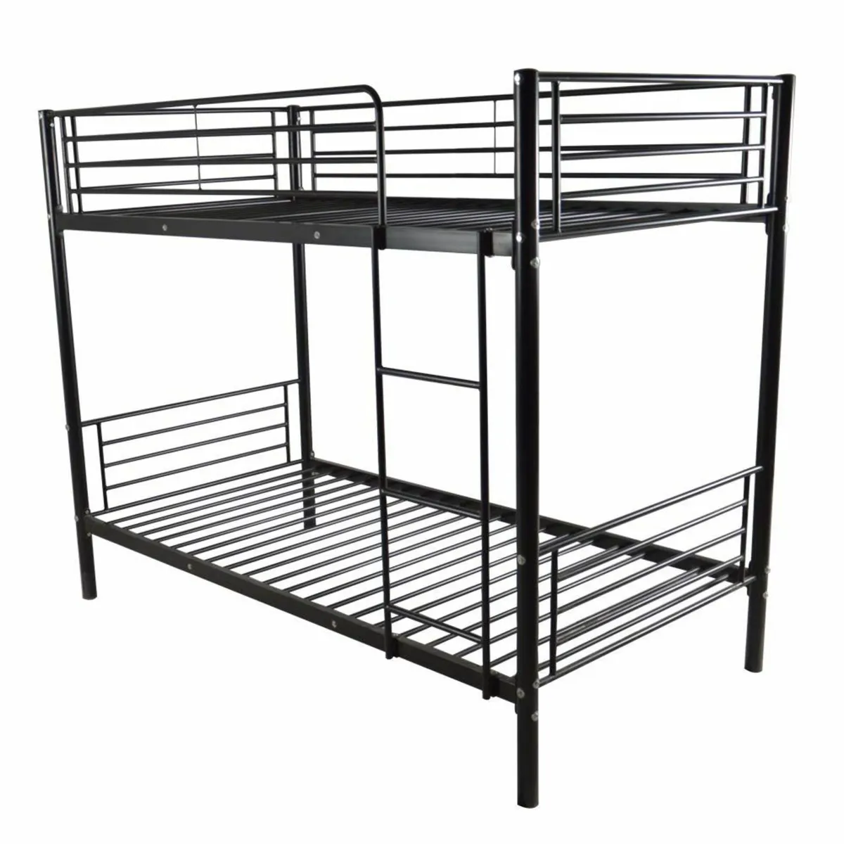 Metal Single Bunk Bed Frame- Black - Free Deliver - Image 3