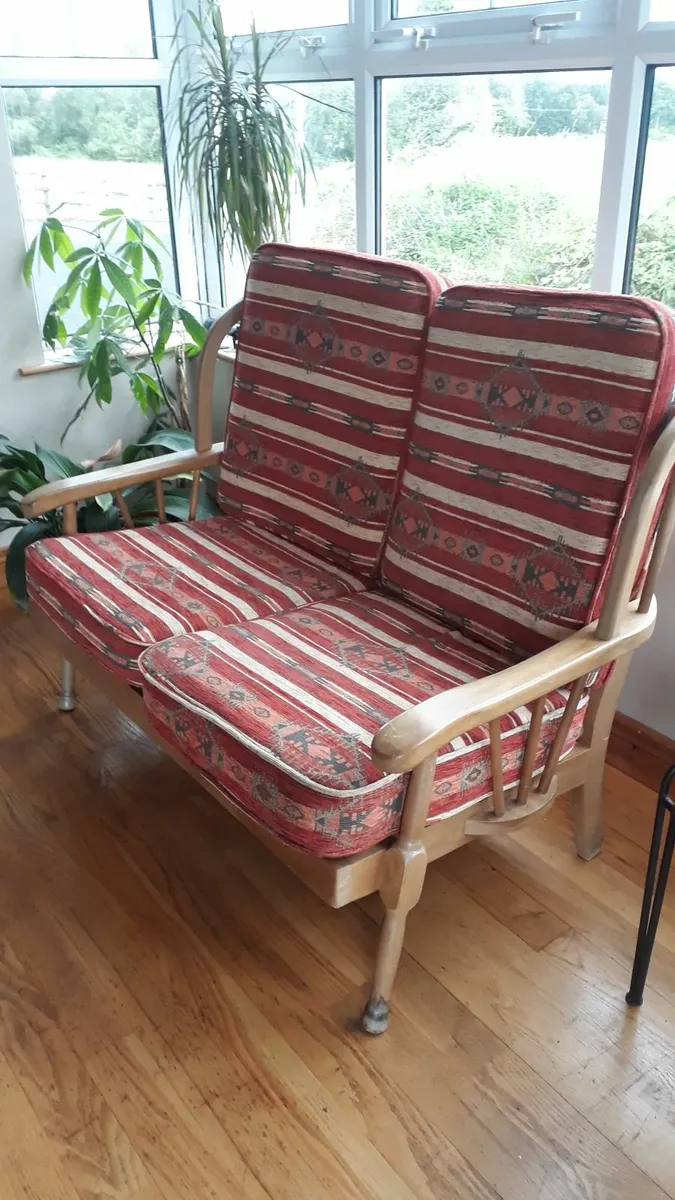 Solid Wood Conservatory/Kitchen Armchairs & 2 Sea - Image 1