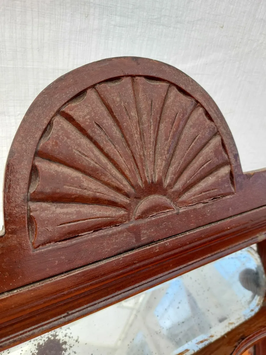 Antique Overmantle - Image 4