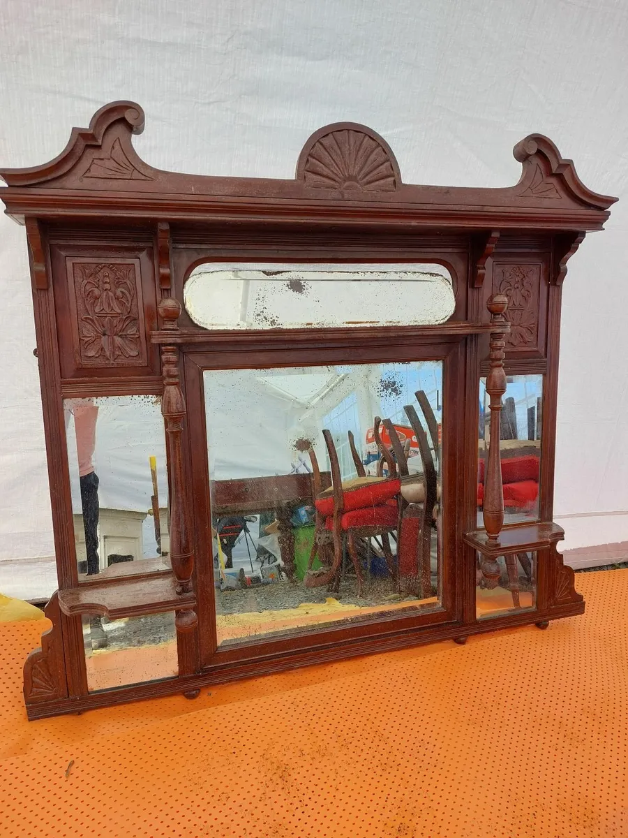 Antique Overmantle - Image 1