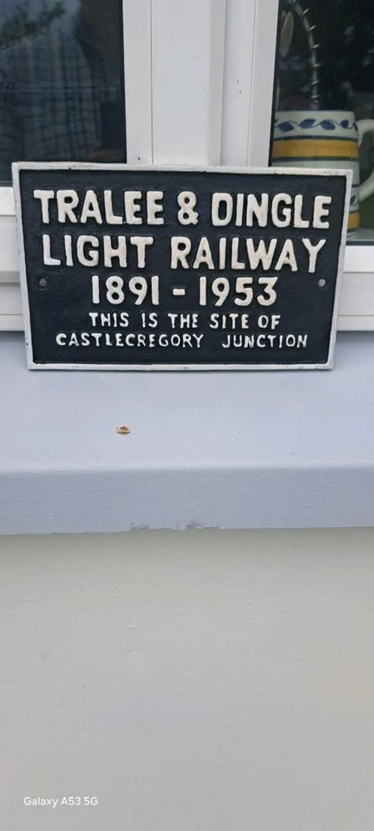 Tralee dingle  railway cast iron sign