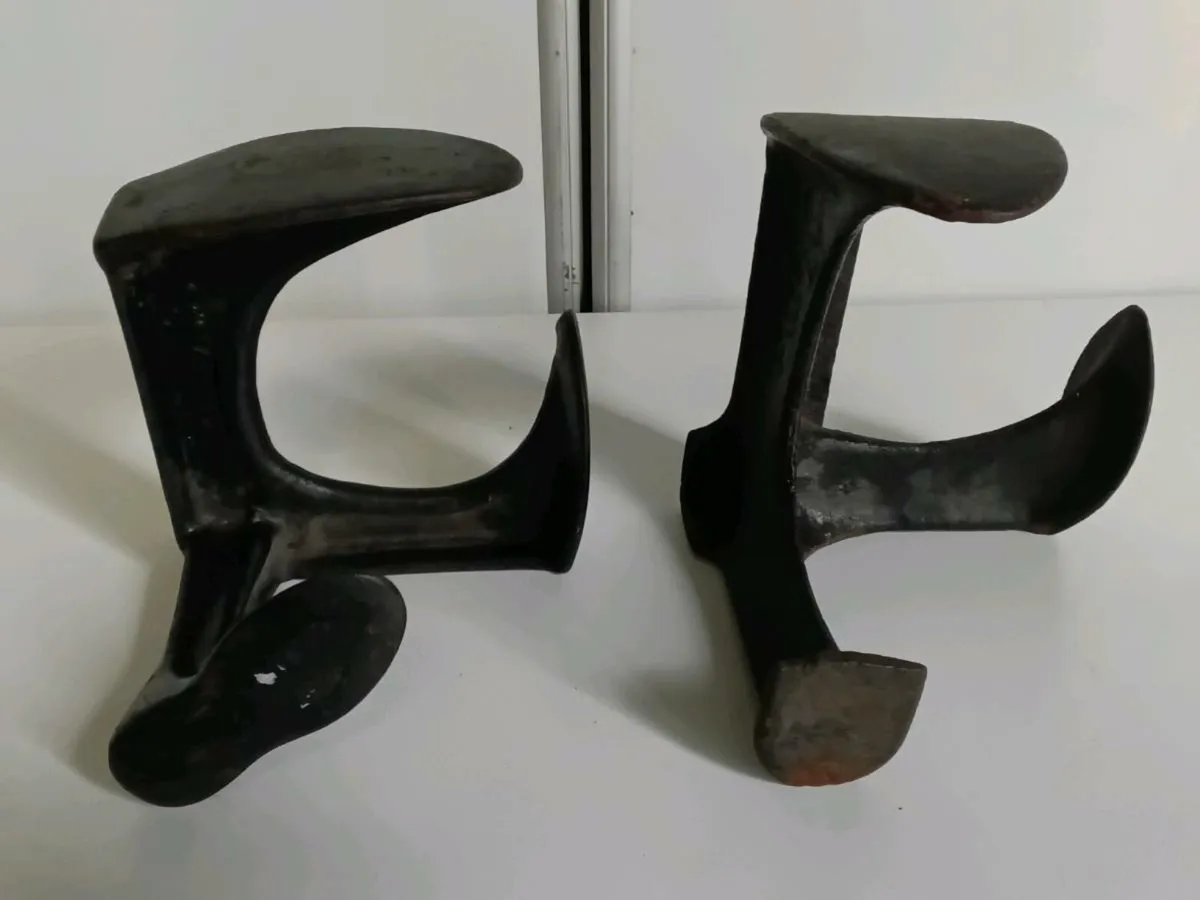 Two Vintage Cast Iron Shoemaker - Image 1