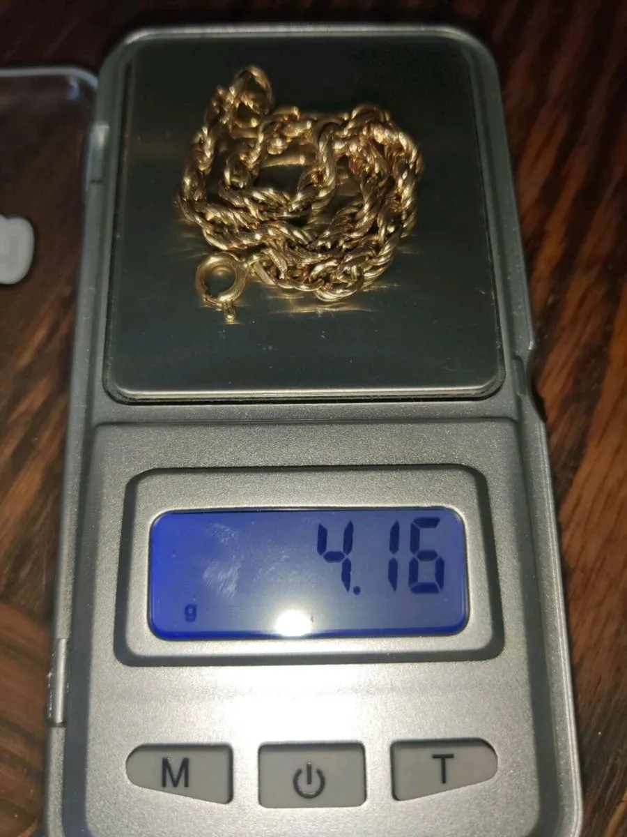 CHUNKY ROPE, 9CT Gold 4.16 Gram Wide Bracelet ! - Image 3