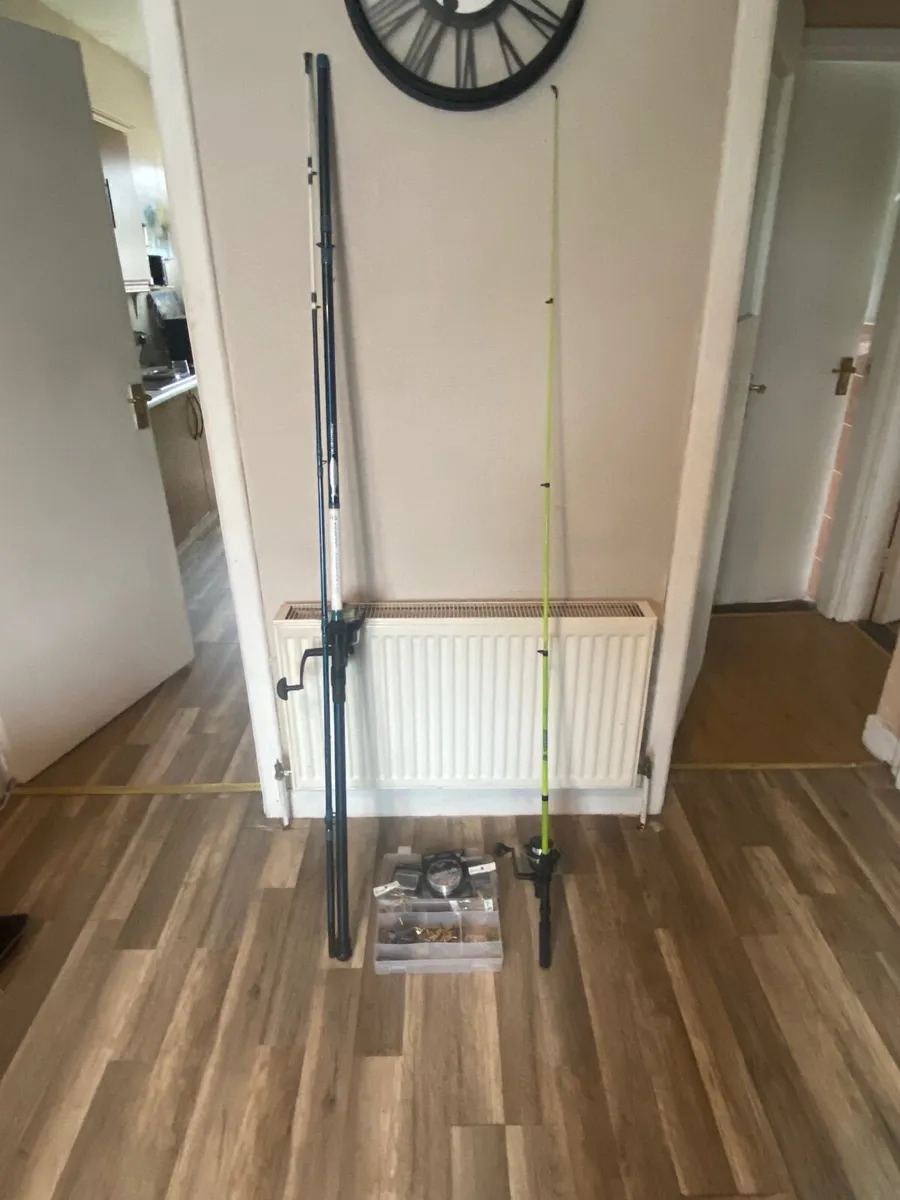 2 X Fishing Rods and Tackle - Image 1