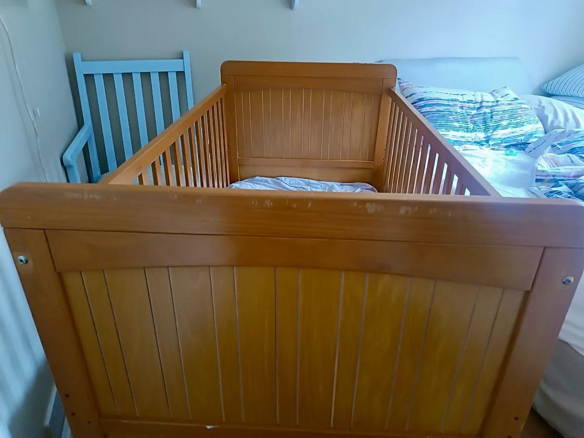 Wooden Baby Cot - Image 2