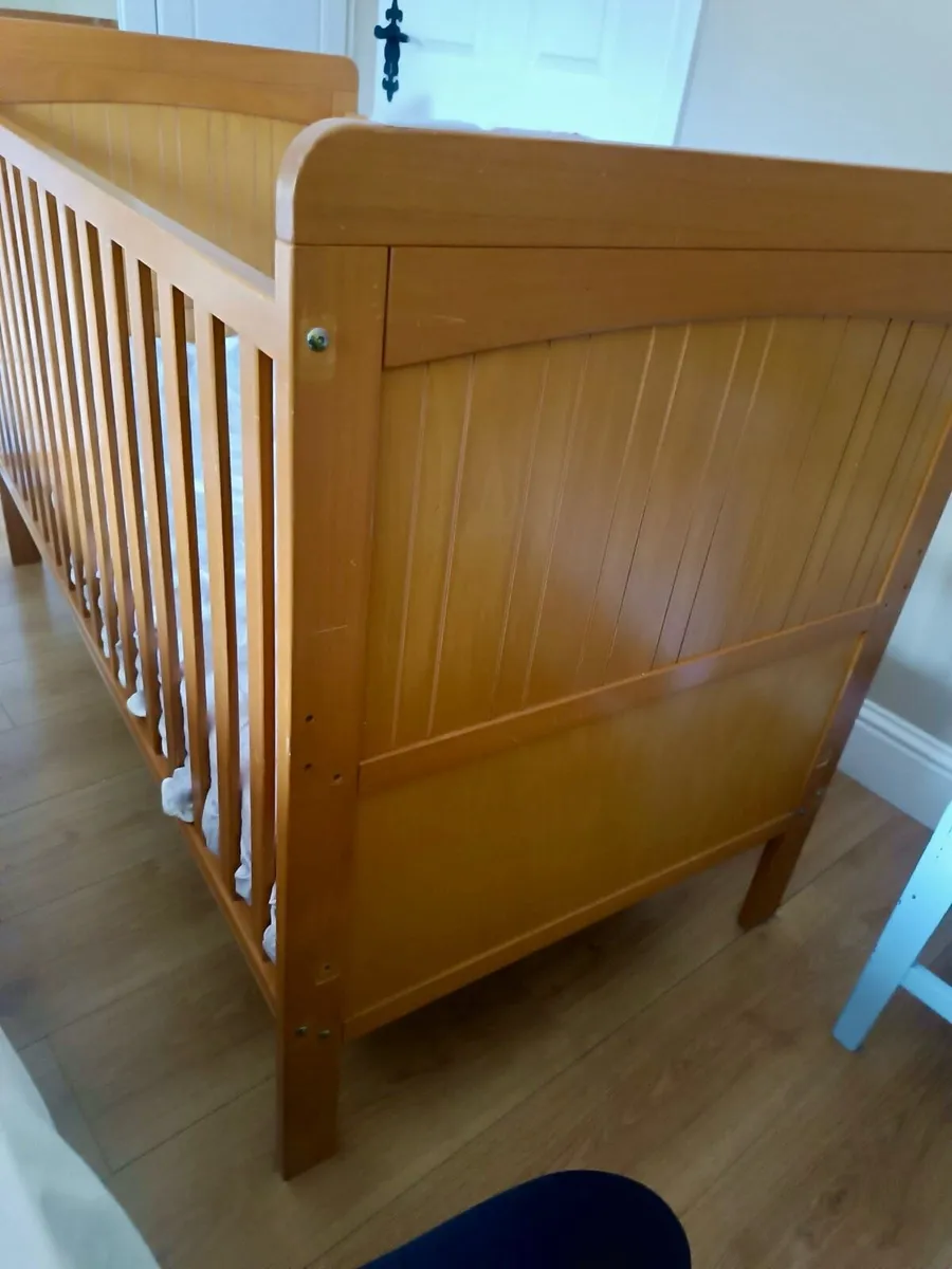 Wooden Baby Cot - Image 4