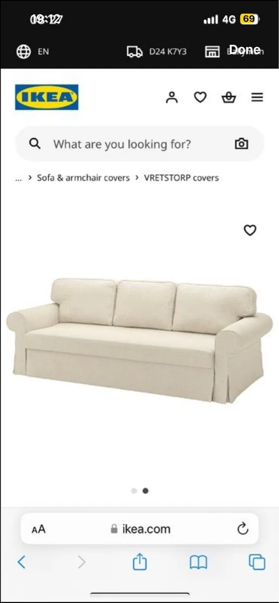 New ikea vestorp sofa cover - Image 2