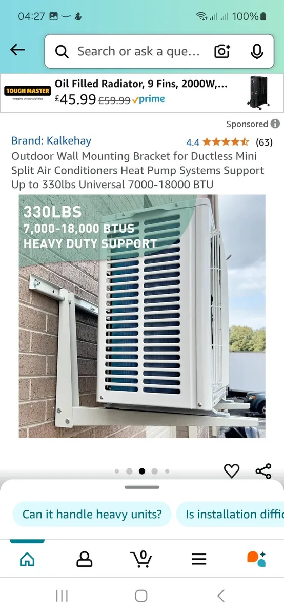 Heat pump brackets - Image 1