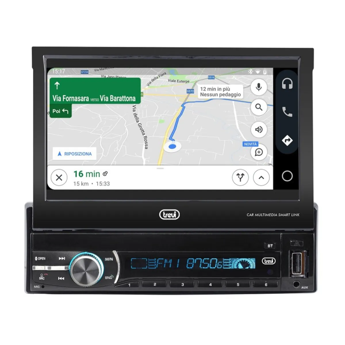 Trevi MDV 6380 DAB Car Stereo 200W, Bluetooth - Image 3