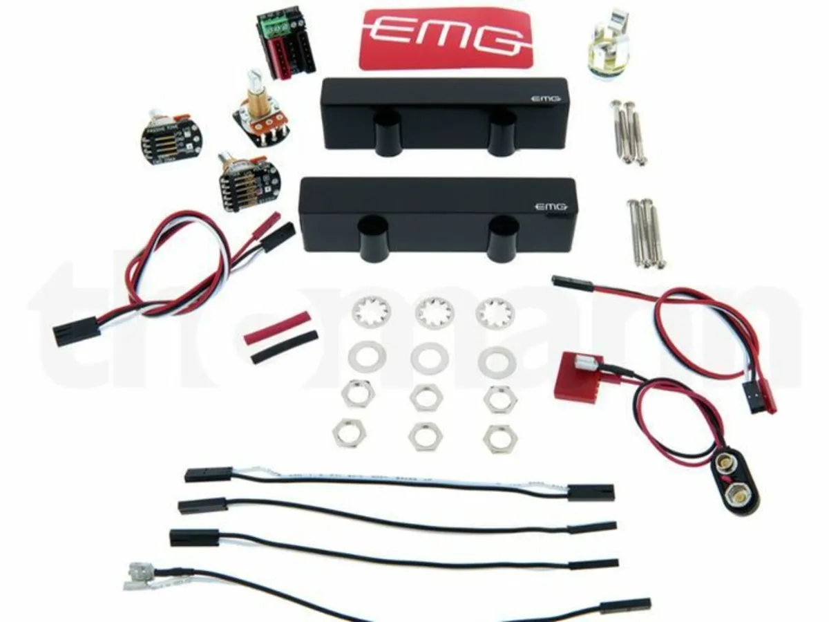 EMG active jazz J5 string pickups and wiring kit - Image 4