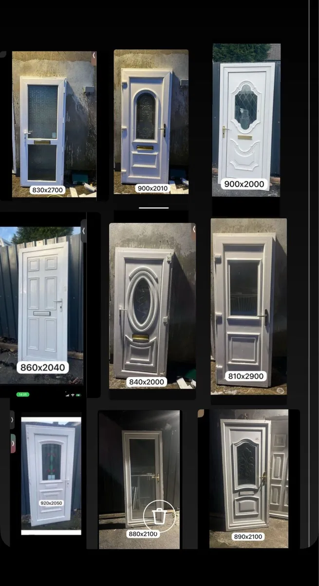 White pvc door