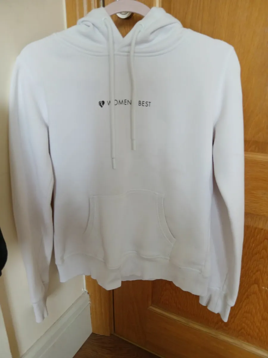 White Womens Best hoodie - Image 1