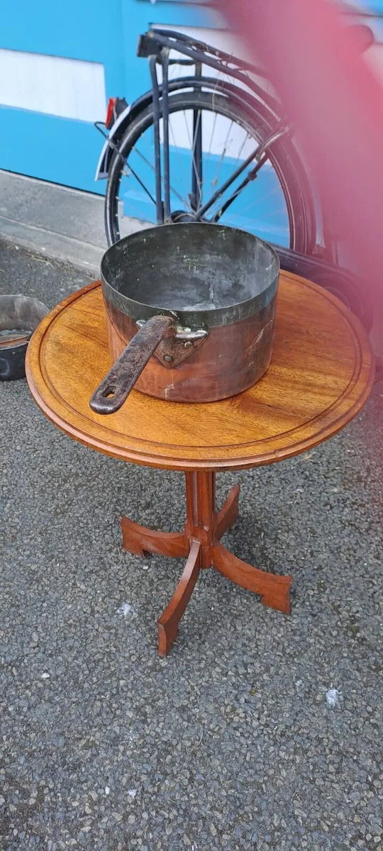 Vintage Large Copper Pot - Image 1