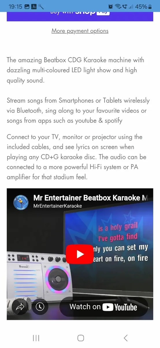 Mr entertainer karaoke set - Image 2
