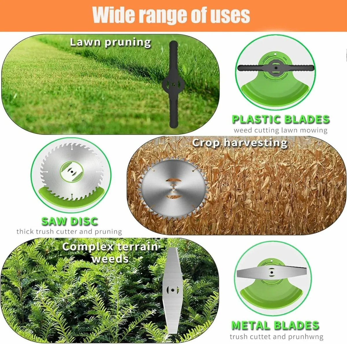 Grass Trimmer 21V Electric Cordless Garden Lawn - Image 3