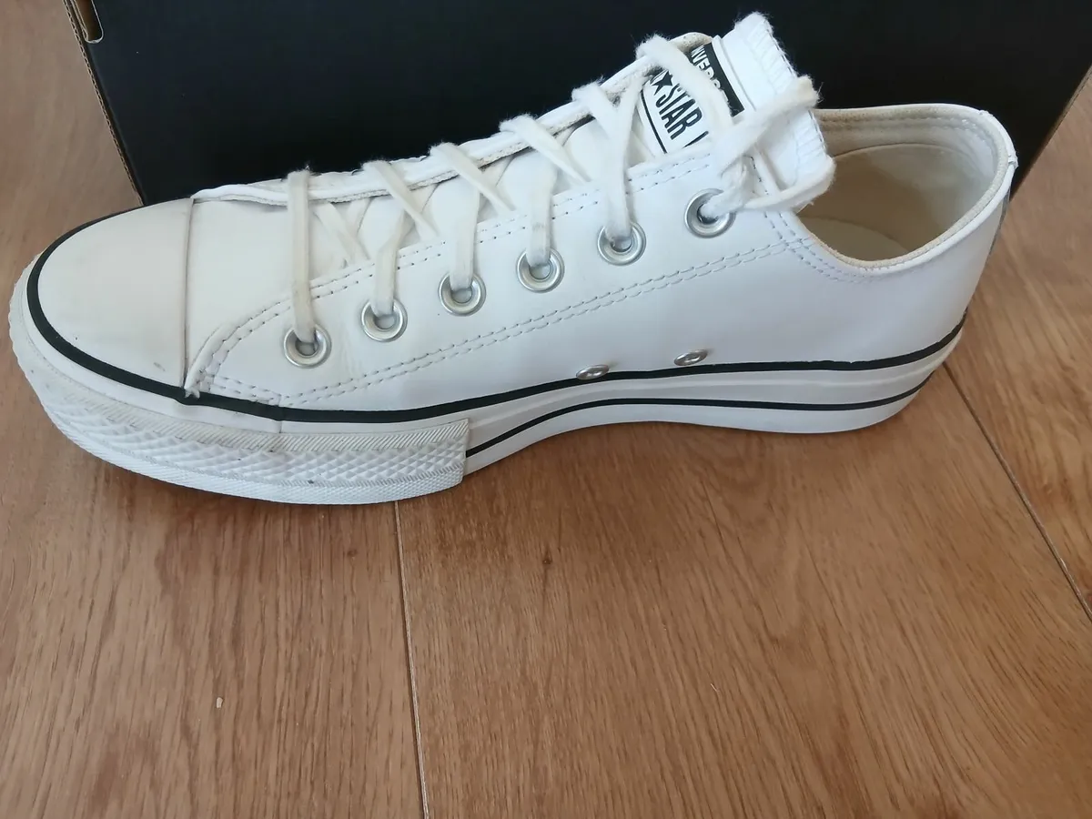 White Platform Converse - Image 3