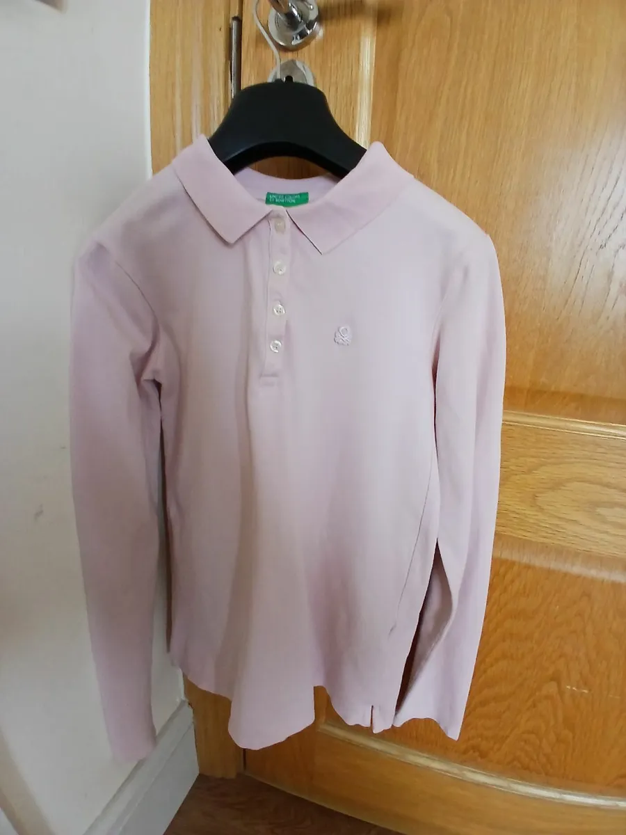 Pink Benetton long sleve top - Image 1