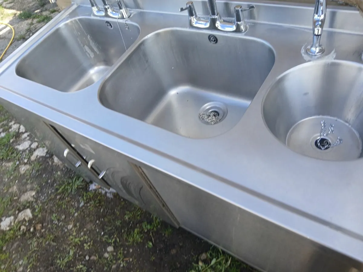 Stainless steel cabbinet ..../sink unit complete - Image 1
