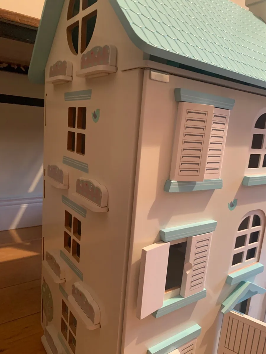 Three story Dolls house (wooden) - Image 1