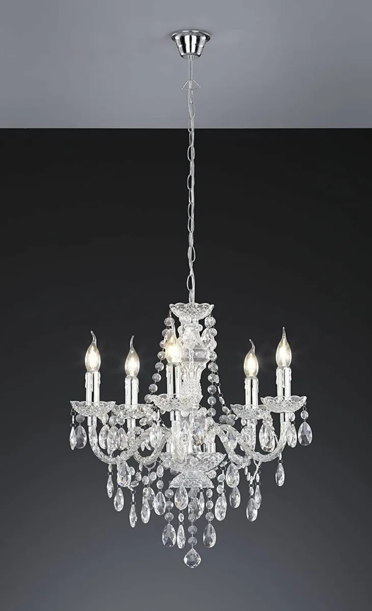 Chandelier  5 Light Modern Ceiling Fixture - Image 4