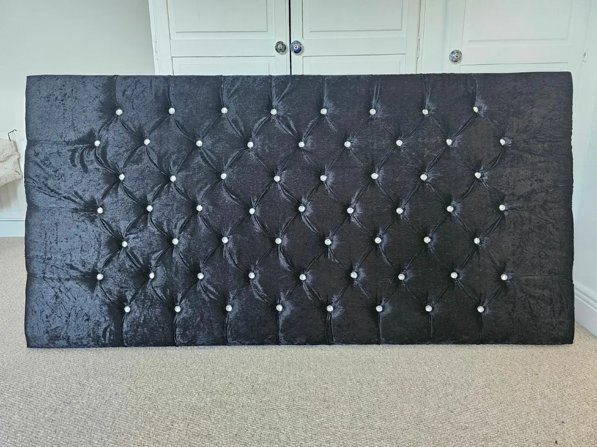 Velvet Headboard - Superking - Image 1