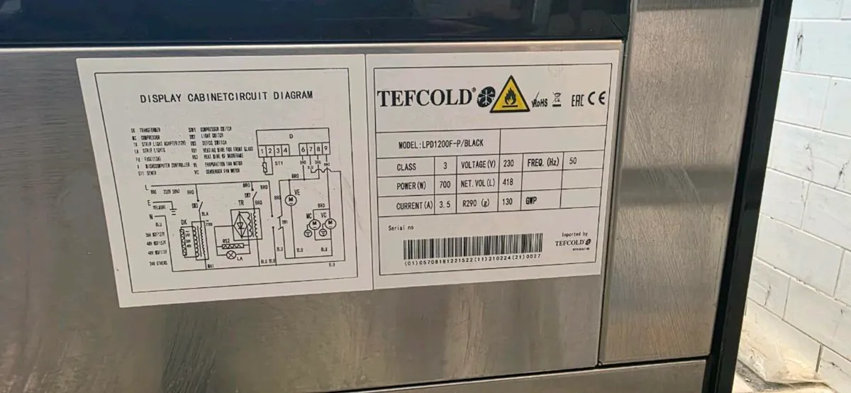 Tefcold Display Counter fridge - Image 4
