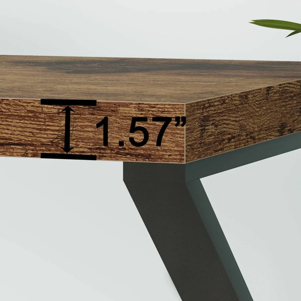 Home Office Computer Desks Wood Desk 140cm - Image 2