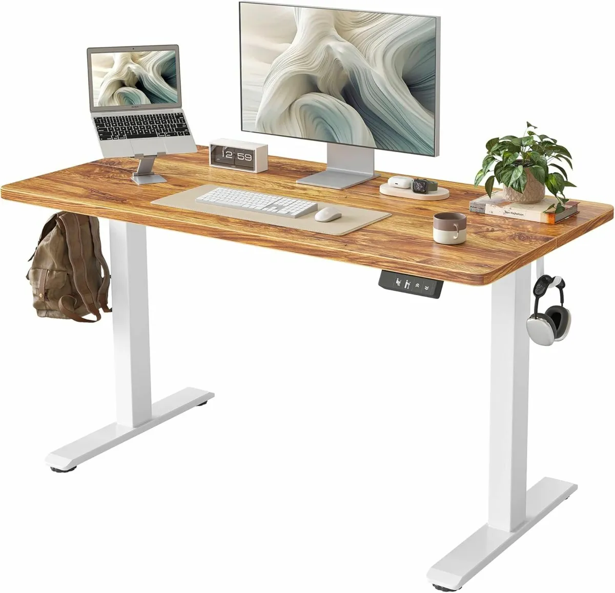 Adjustable Electric Standing Office Desk 100x60 cm - Image 1