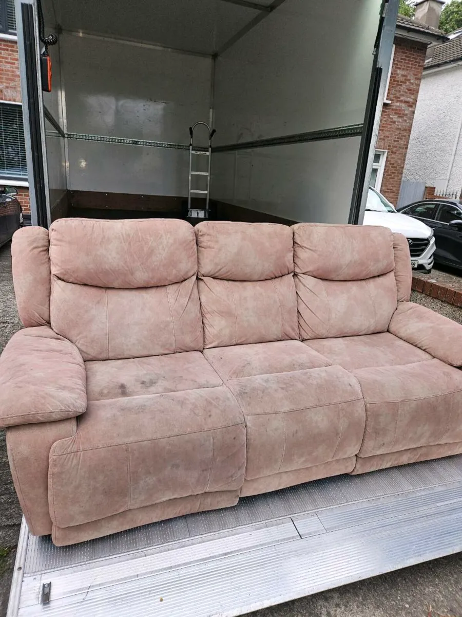 Free 3 Seater Sofa with Recliners - Image 2