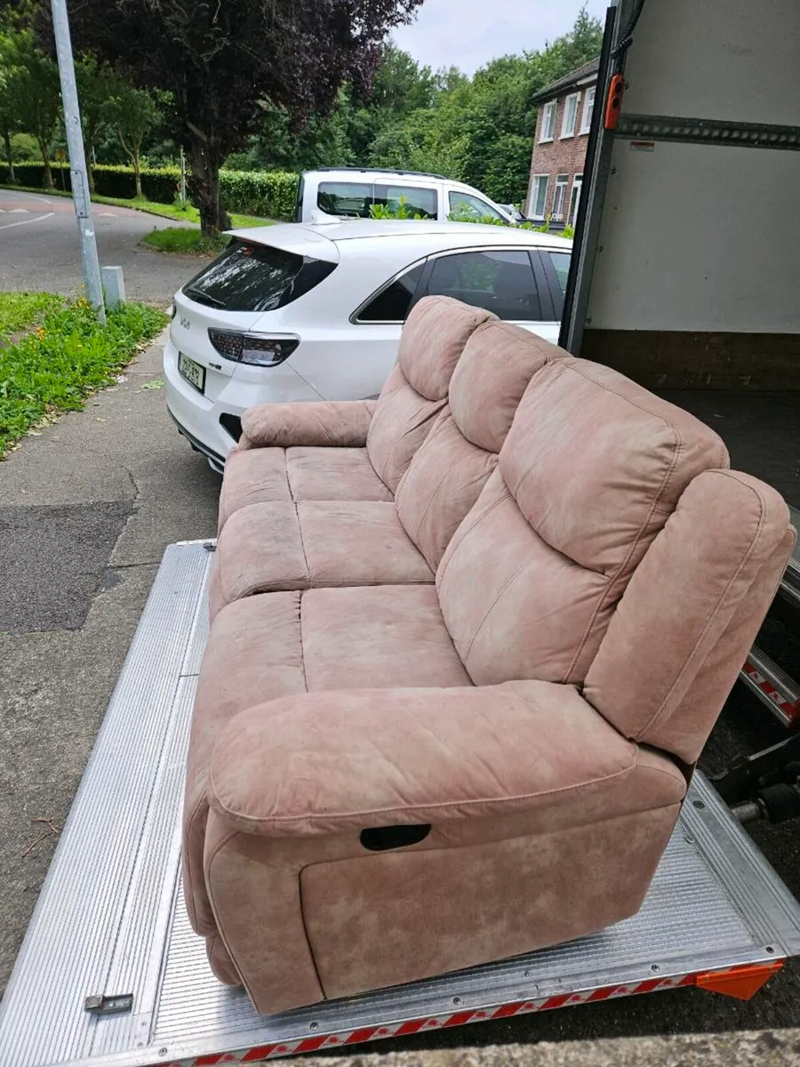 Free 3 Seater Sofa with Recliners - Image 3