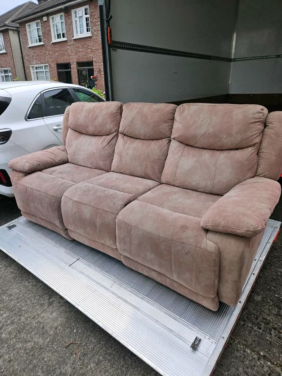 Free 3 Seater Sofa with Recliners - Image 4