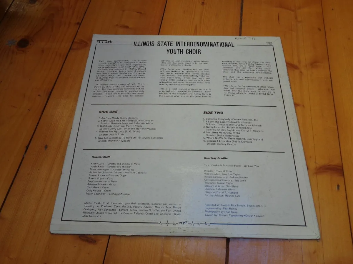 Illinos Youth Choir Make a Joyful Noise Vinyl Lp - Image 2