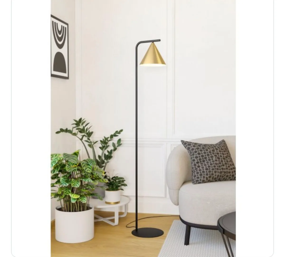 Brass Floor Lamp - Image 1