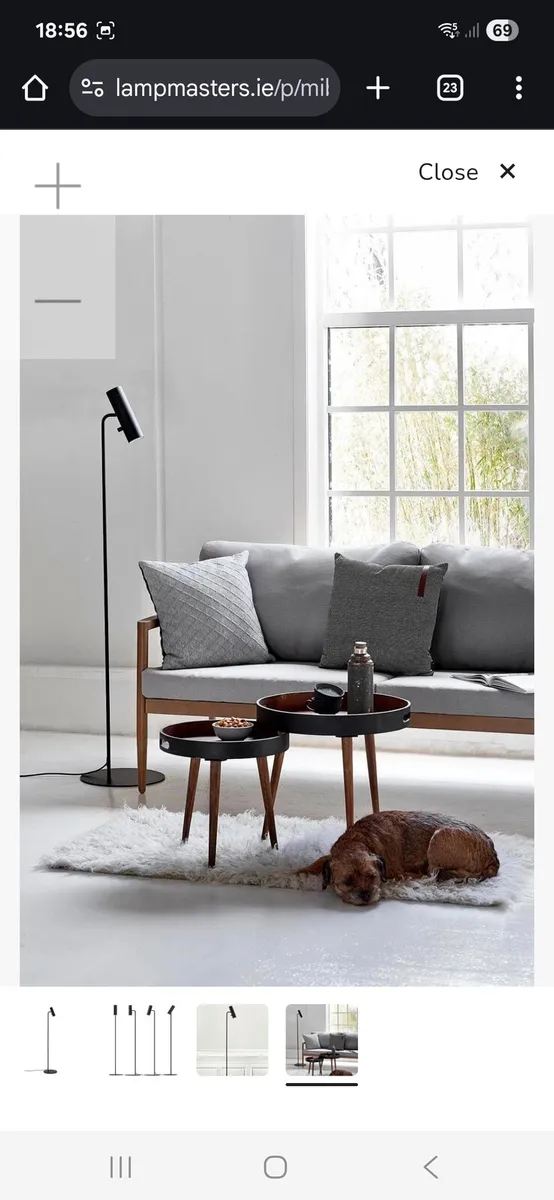 Black Floor Lamp - Image 1