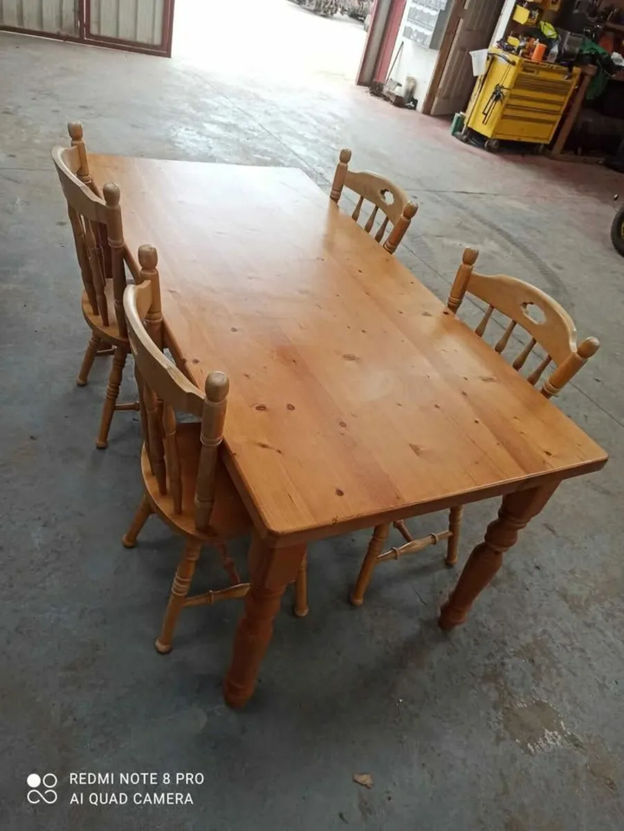 🔴Wooden Table And 4 Chairs🔴 - Image 1