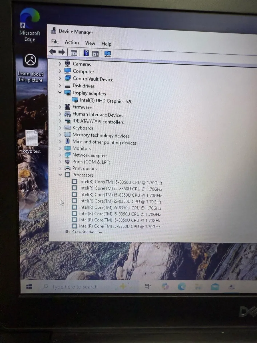 Dell laptop i5 8-256 win 10 - Image 3