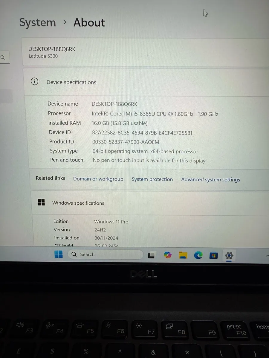 Dell latitude 5300 i5 16-256 win 11 - Image 2