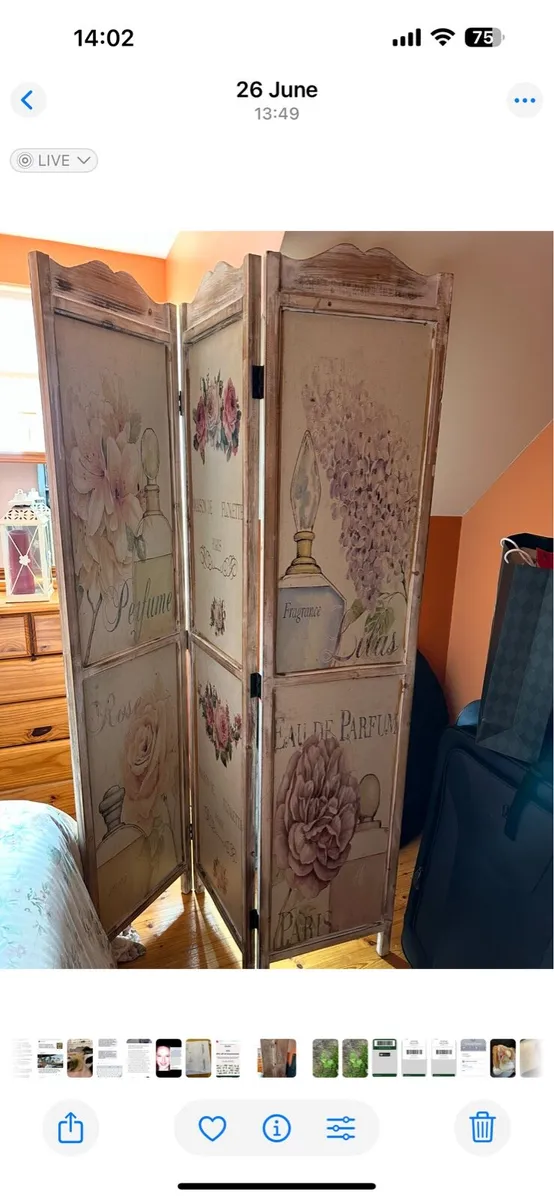 French dressing screen/ room divider