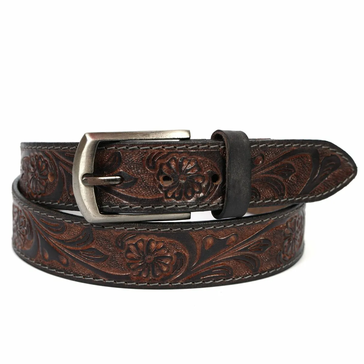 Genuine Leather Classic Handmade Men’s Belt - Image 3