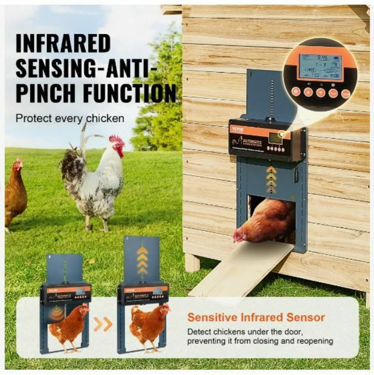 Automatic Chicken Door Opener Timer & Light Senso - Image 3
