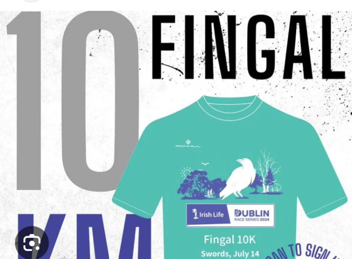 Race Series Fingal 10km race number