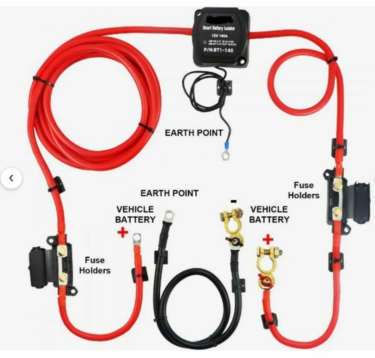 Split Charge Relay Kit, 2mtr 12V - Image 4
