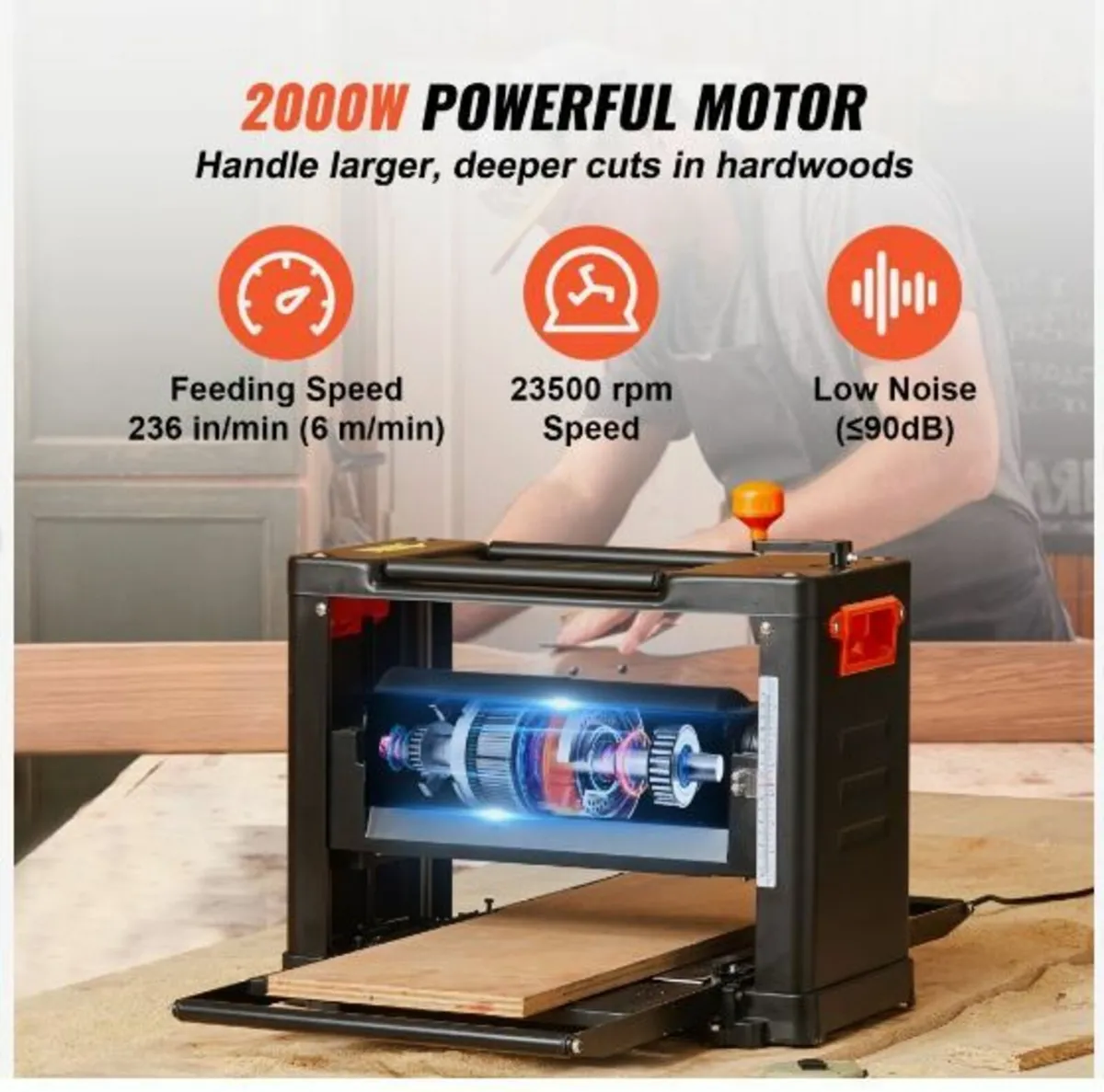 Thickness Planer, Two Speed - Image 4