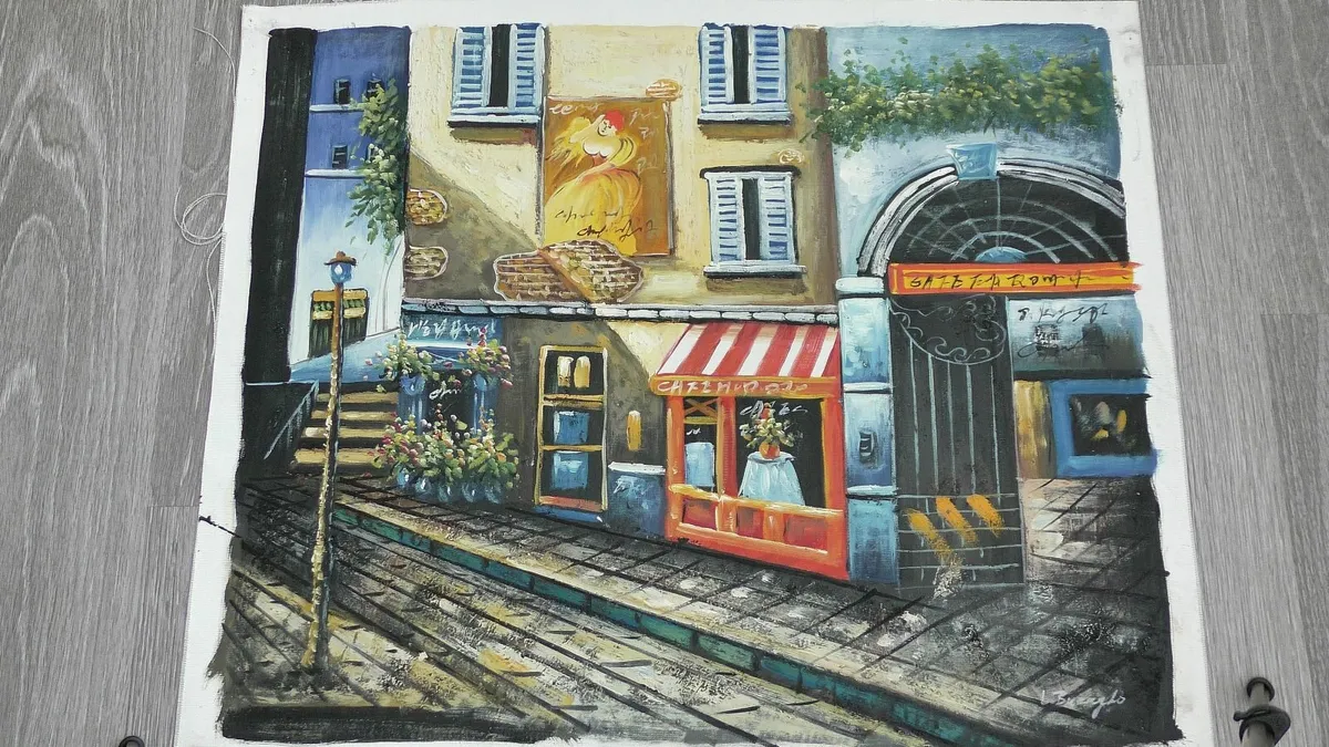 Oil Painting on Canvas.   Sign - Image 2