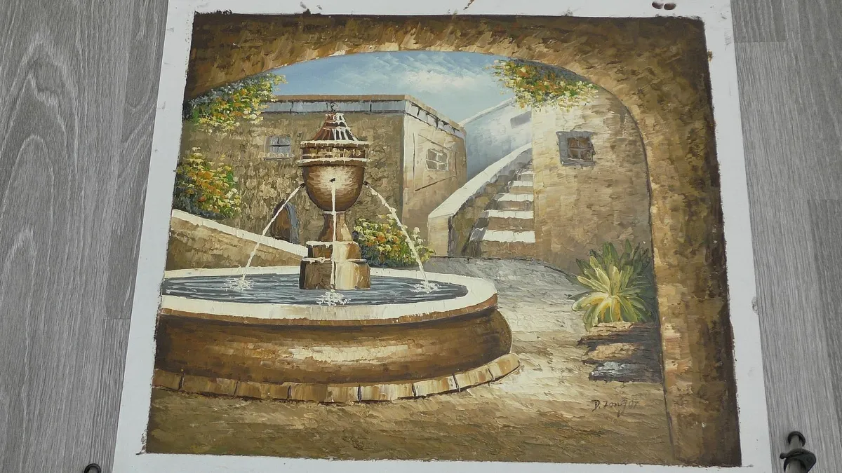 Oil Painting on Canvas.   Sign - Image 4