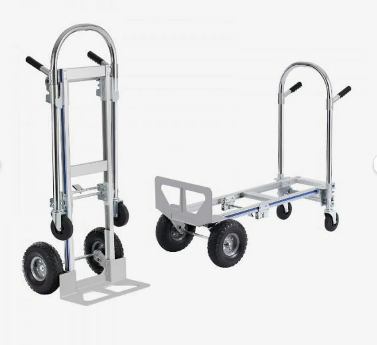Aluminum Hand Truck, 2 in 1, 800 lbs Load Capacit - Image 4