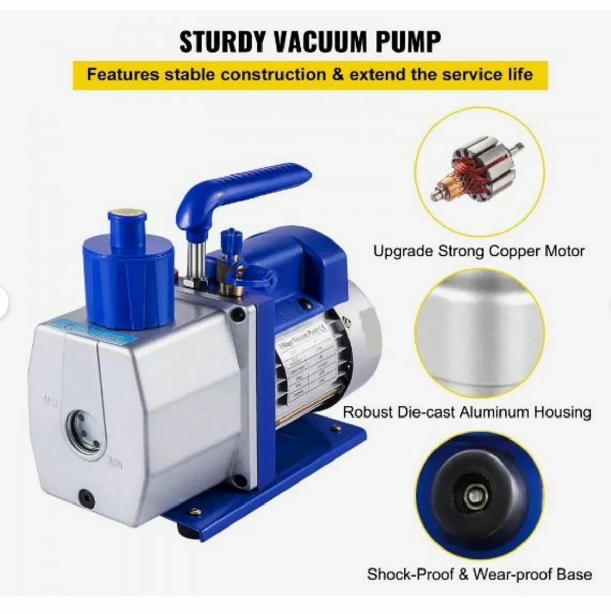 Single Stage Vacuum Pump Rotary Vane - Image 4