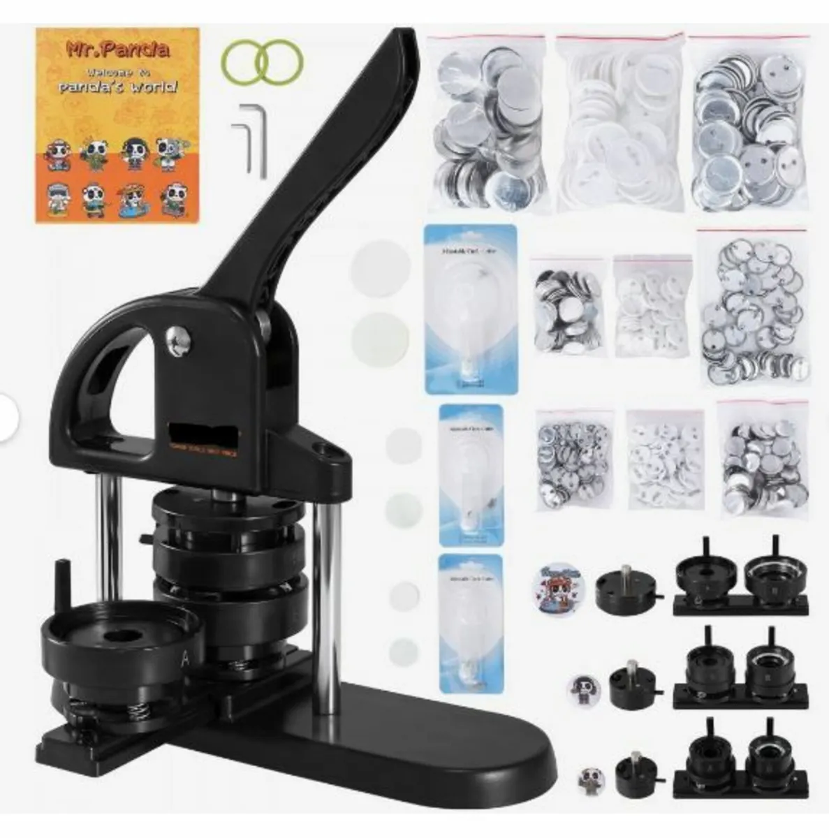Button Maker Machine, 1/1.25/2.28 inch(25/32/58mm) - Image 1