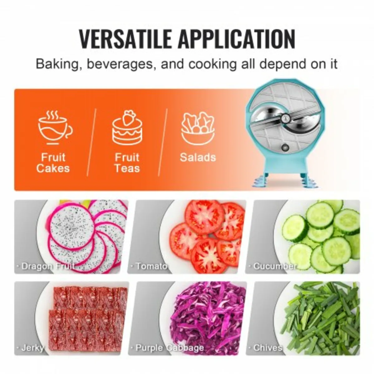 Manual Vegetable Fruit Slicer, 0-0.5"/0-12mm Thick - Image 2