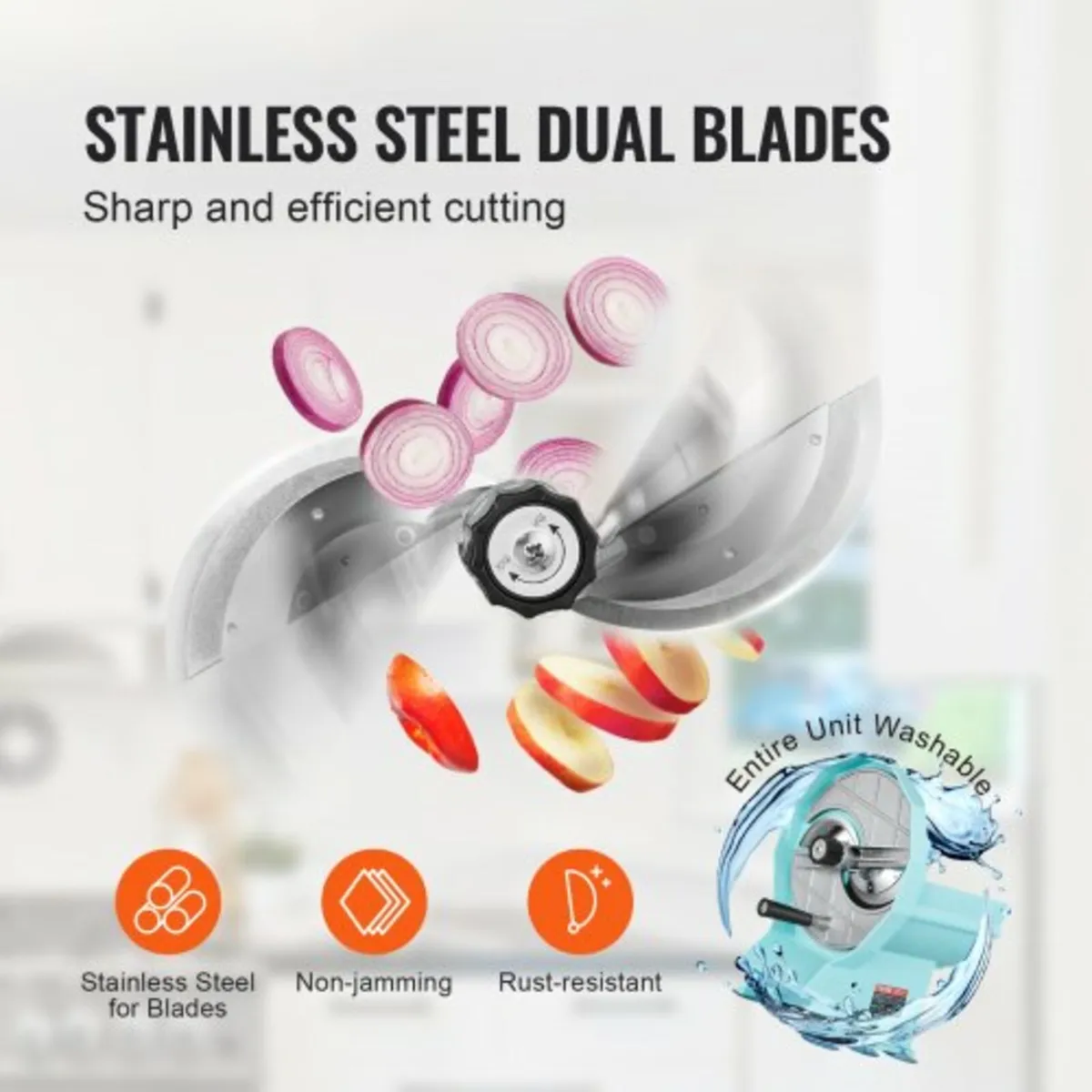 Manual Vegetable Fruit Slicer, 0-0.5"/0-12mm Thick - Image 3